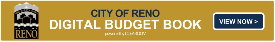 City of Reno Digital Budget Book Banner